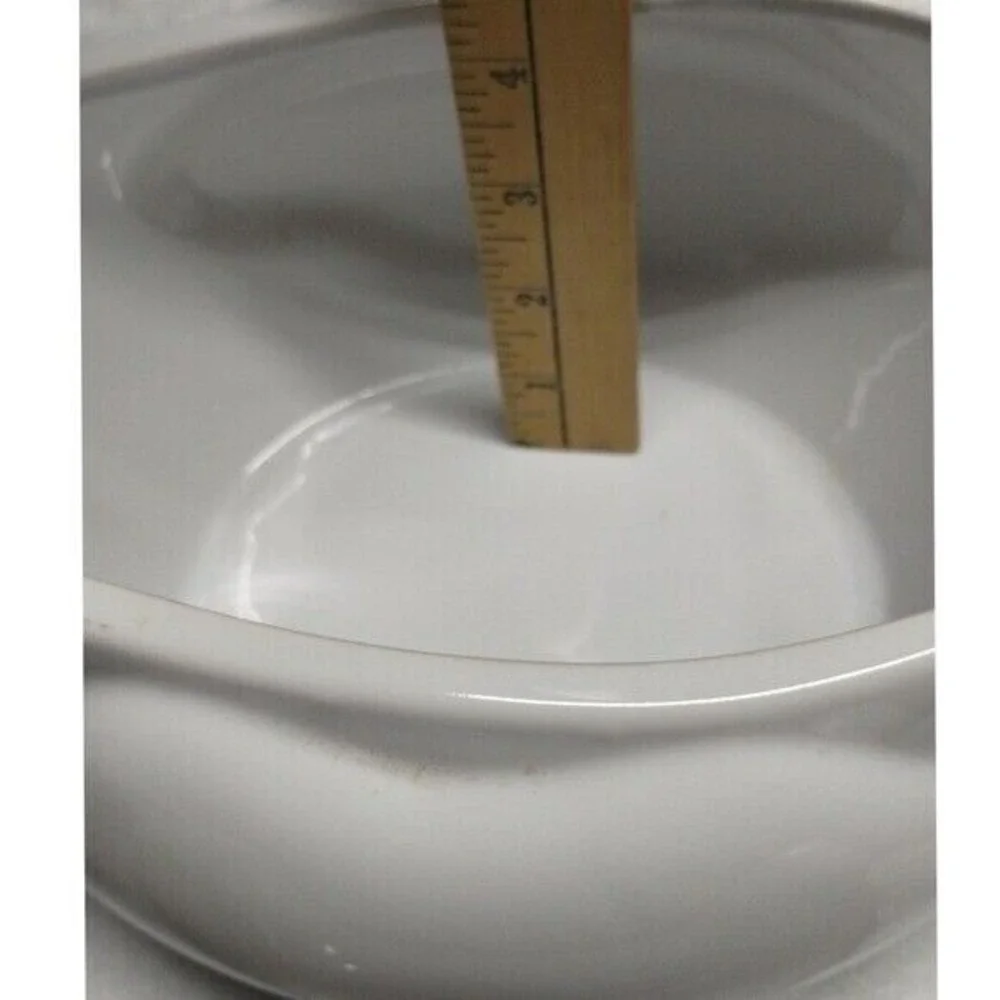 White Ceramic Chicken Hen‎ Lidded Dish Candy Bowl Container Decor Kitchen